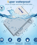 Rugged Outdoor ABS Junction Box IP67 Weatherproof Enclosure with Hinged Cover, emphasizing waterproof capability and features.