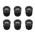 10 Pack Thread Tube Plugs For Furniture Legs With M8 Screw Holes 19mm Diameter Plastic Black Round Nut Plugs Go To Adjustable Height