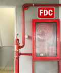 Built Like A Tank Fdc Fire Department Connection Sign 12 By 18 Inches crafted from aluminum above fire hose cabinet