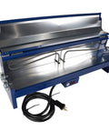 Heavy Duty Pvc Conduit Heater For Half To Two Inch Pipe Bending featuring a reflective interior and carry handle, showing control panel and cord.
