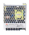 Rock Solid 24V Switching Power Supply 36W 1.5A Single Output showing internal components in compact metal casing.