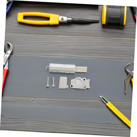 Rock Solid Concrete Saw Drive Belt Tensioner Assembly Fits Ts400 Saw Series Automatic V Belt Kit For Industrial Demolition And Cutting Jobs No Downtime Guaranteed, white metal parts