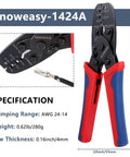 Molex And Delphi Crimp Tool For Deutsch DT Series Terminals 24 To 14 Gauge Wire Open Barrel And Non Insulated Contacts