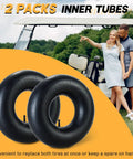 Two Pack 15x6.00-6 Inner Tubes With TR-13 Valve Stem For Lawn Mowers Go Karts ATVs Yard Tractors Wheelbarrows Golf Carts