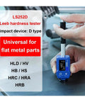 Heavy Duty Digital Leeb Hardness Tester Pen Style measuring flat metal with D type impact device for accurate results.