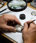 Gearhead Watchmakers Oil Dish Ceramic Reservoir For Precise Lubrication with watchmaker using tools on watch