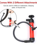 Universal Manual Car Fluid Transfer Pump With Extended Suction Hose Kit Fuel Extractor And Hand Siphon Tool for gas, water, oil.