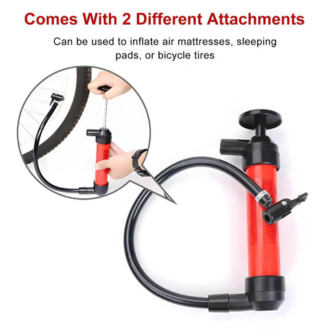 Universal Manual Car Fluid Transfer Pump With Extended Suction Hose Kit Fuel Extractor And Hand Siphon Tool for gas, water, oil.