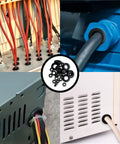 180 Pcs Rubber Grommets Kit In Eight Sizes For DIY Auto Wiring And Cable Protection Drill Hole Sizes One Quarter Inch Through One Inch Premium Flexible Rubber Grommets Assorted Set.