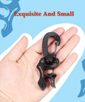 Three Pack Scuba Dive Hose Clips With Snap Hook Buckles For Snorkeling And Gear Setup Heavy Duty 304 Stainless Steel Arm Black