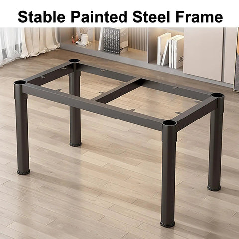Bulletproof Industrial Table Legs White Cast Iron Base Heavy Duty Metal Desk Support Built Tough Strong 600 Lb Capacity For Diy Coffee Dining Tables Clean Slick Lines, stable painted steel frame