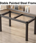 Heavy Duty Industrial Table Legs Solid Cast Iron Desk Base Straight Up Built Like A Tank Zero Flex For Diy Coffee Tables And Dining Room Setup White Finish, stable painted steel frame shown on wooden floor.