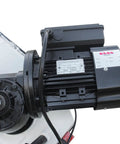Close-up of the motor of the Beefy Heavy Duty Metal Band Saw With 10 Inch By 7.9 Inch Cutting Capacity, 1.5 HP Motor, 115/230V Dual Voltage