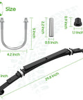 Heavy Duty Rear Four Leaf Spring Kit With Bushings And Sleeves Fits Club Car Ds Golf Cart 1982 Onward, showing dimensions and components.