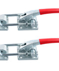Two Pack Beefy Heavy Duty Toggle Clamp Set With 7480 Lbs Capacity Pull Toggle Latch Clamp With Adjustable Threaded U Bolt Self Lock Toggle Clamp Tool Kit For Toolbox Case And Equipment Transport