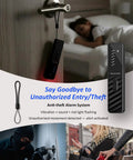 Privacy Pen Hidden Camera Detector With 4 In 1 Spy Camera Finder GPS Tracker Detector Anti Theft Alarm 6 Level Sensitivity 168 Hour Battery Life For Travel Hotel Home Car Office on hotel door