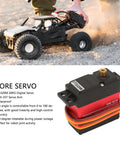 Badass 20Kg Digital Servo With Full Metal Gears And Hella Smooth High Torque Core Motor featuring a compact design for RC cars.