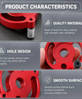 Self Centering Dowel Jig Kit For Knockout Drill Guide Locator Alignment With Heavy Duty Bushings and Quick Release Bits showing aluminum alloy construction and smooth surface.