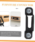 Fifty Pack Hidden Cabinet Connectors And Drawer Pull Screws With Slick Polished Finish For No Sweat Installation And Locked In Hold On Drawers Smooth Zinc Alloy Hardware designed for furniture connection with mounting screws.