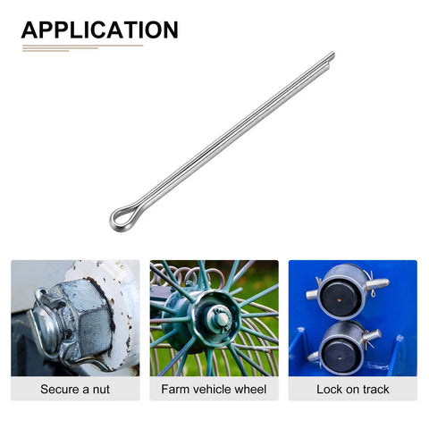 Application of Two Pack 4mm By 70mm Cotter Clip Pins Hairpin Fasteners Stainless Steel 304 Silver For Machinery