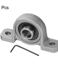 Beefy Heavy Duty Pillow Block Bearing Kit KP08 With 8mm Bore Zinc Alloy Flange Mounted Housing High Precision P6 ABEC3 Four Pack