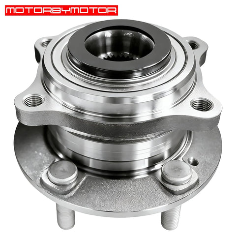 Front view of Front Wheel Bearing And Hub Assembly With 5 Lugs For Hyundai Sonata Tucson Optima Sportage And Nexo