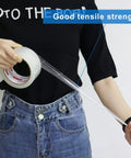 Heavy Duty Clear Packing Tape Kit With Refillable Dispenser Tough As Nails Industrial Grade Packaging Tape demonstration