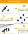 565 Piece M2 Hex Socket Head Cap Screws Nuts Washers Set Black Fully Threaded With M2 Four To Twenty Millimeter Sizes