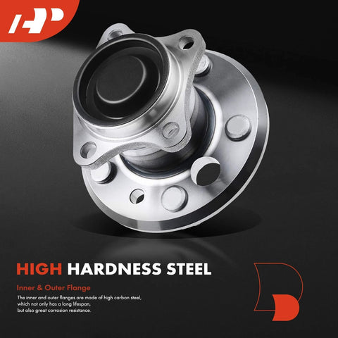 Rear Wheel Bearing And Hub Assembly For Toyota Camry 2002 2004 5 Lug Non ABS Direct Fit Replacement With High Load Capacity