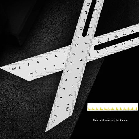 Heavy Duty T Bevel Gauge Angle Finder With Smooth Rosewood Handle And Precise Stainless Steel Ruler For Woodworking And Diy Tasks That Honestly Nail Every Cut No Sweat on a dark surface with clear scale.