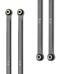 Aluminum Linkage Set for Redcat 1/18 Ascent-18 RC Crawler - Titanium Finish Upgrade Kit close-up of linkage bars