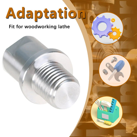 Heavy Duty Rock Solid Wood Lathe Chuck Spindle Adapter Converts 3/4 Inch X 10 TPI To 1 Inch X 8 TPI Headstock Mount for woodworking lathe
