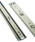 Soft Close 16 Inch Drawer Slides Set With Ball Bearing Full Extension Side Mount 100 Lb Capacity Heavy Duty Zinc Plated Steel