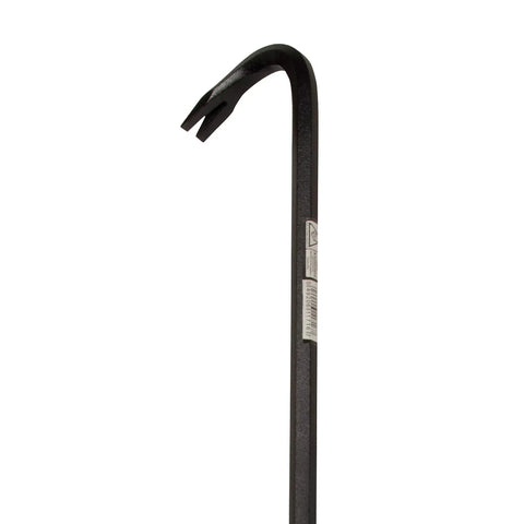 Gooseneck Wrecking Bar 36 Inch Heavy Duty Steel Pry Bar With Angled Chisel End Three Quarter Inch Bar Stock Medium Carbon Steel