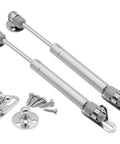 Bulletproof Six Inch Gas Struts Two Pack 30N 6.7 Lb Lift Supports For Cabinets And Closets Smooth Glide.