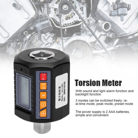 Portable Digital Torque Meter With Precision Wrench Adapter For Car Bearing Checks And Container Lid Tightness Tests Electric Torque Tester Featuring Two Way Readings And Multi Unit Switching For Pro Results