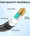 Tesla Compatible NEMA 10-30P To 14-50R EV Charger Adapter Cord for Level 2 Charging with heavy duty copper wiring and UV resistant