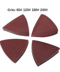 Get Your Projects Rock Solid With These 40PC 80mm Aluminum Triangle Sandpaper Discs That Fit Any 3-1/8in Oscillating Multi Tool, Various grit levels