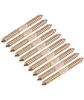 Heavy Duty Hanger Bolts Set 12 To 80 Piece Double Ended Self Tapping Wood To Dowel Screws 4x25mm Carbon Steel Electroplated Finish