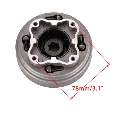 18 Teeth Manual Clutch Assembly Replacement For 50cc 70cc 90cc 110cc 125cc Chinese Dirt Pit Bikes Fits Taotao Hellcat 125cc Pocket Bikes And Similar Mini Dirt Bikes Durable 115mm Diameter For Easy Install