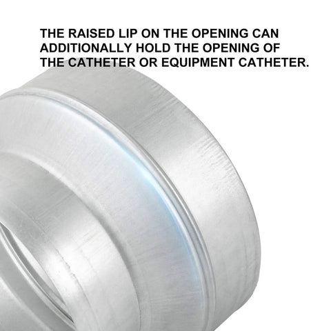 Close-up of galvanized steel six to four inch duct reducer adapter showing raised lip detail