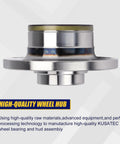 Premium 512319 Rear Wheel Bearing And Hub Assembly With ABS For Audi Q3 TT And Volkswagen Arteon Beetle Eos Golf City GTI Jetta Passat Tiguan Replacement OE Fit Heavy Duty Easy Install close-up view