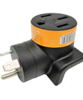 Slick Nema Tt-30p To 14-50r Ev Charging Adapter with solid copper terminals in compact design.