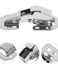 Heavy Duty Stainless Steel Cabinet Door Hinges Featuring Killer Soft Close Hydraulic Buffer Damper For Wardrobes And Cupboards, showing detailed design.