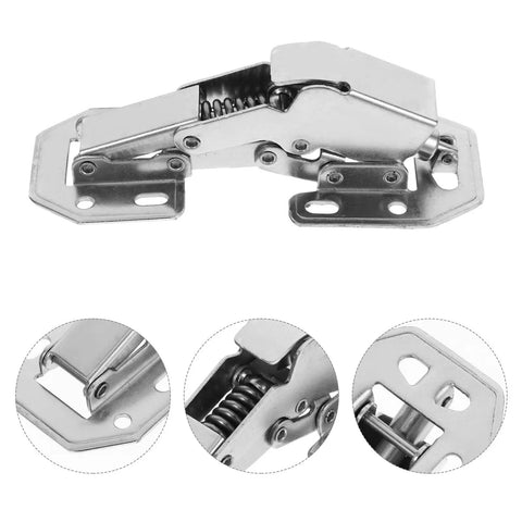 Heavy Duty Stainless Steel Cabinet Door Hinges Featuring Killer Soft Close Hydraulic Buffer Damper For Wardrobes And Cupboards, showing detailed design.