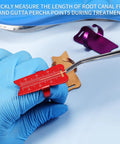 Aluminum Endodontic Measuring Ring Pro Grade Root Canal Ruler For Accurate 0 To 30mm Measurements, Lightweight Handy Dental Tool With Smooth Surface Easy To Use Durable Alloy Instrument For Precision, red 0-30mm