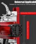 Pro Grade Circular Saw Guide Rail For 12 Inch Saw Base, red and silver aluminum alloy adjustable base for woodworking