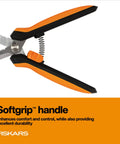 Multipurpose 8 Inch Garden Shears With Sheath And Soft Grip Handle Pruning Scissors For Gardening Serrated Edge And Wire Cutter