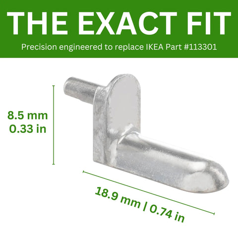 Dead On Fit Replacement Shelf Pins For Bookcases And Modular Shelving Units. Solid Heavy Gauge Metal Pegs Keep Shelves Locked In Place. Pack Of Twelve Includes Every Piece Needed For Quick Setup And Zero Hassle