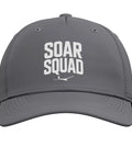 Slate grey adjustable printed baseball hat for sailplane enthusiasts and glider club pilots and crew with comfortable fit
